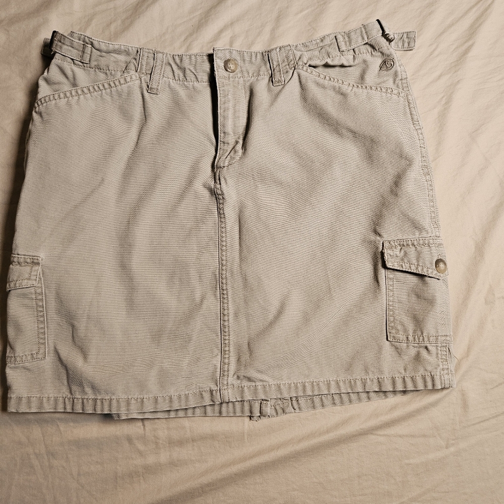 VTG The North Face A5 Series Skirt Women's 10 Khaki  Cargo 100%‎ Cotton Gorpcore